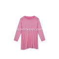 Damen Strickpullover mit Rundhalsausschnitt und Penetrationsdruck